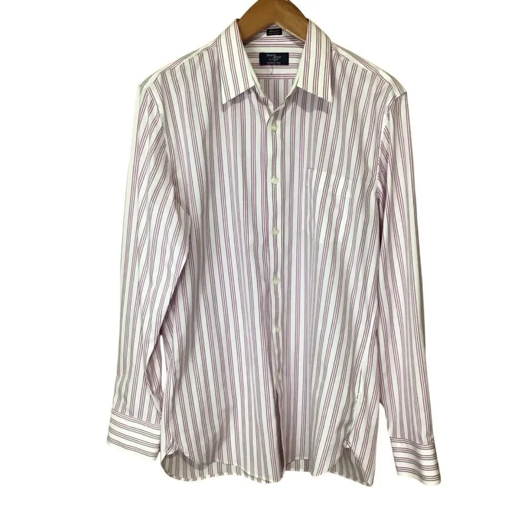 Thompson Shirtings‎ J. Crew Wrinkle Free 80’s 2-Ply Shirt L 16-16.5